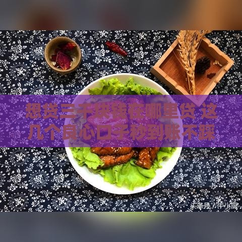 想贷三千块钱在哪里贷 这几个良心口子秒到账不踩雷