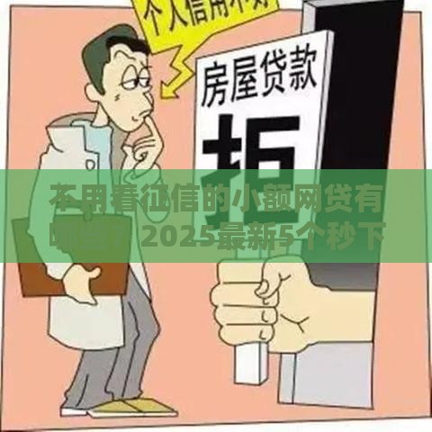不用看征信的小额网贷有哪些？2025最新5个秒下款平台实测
