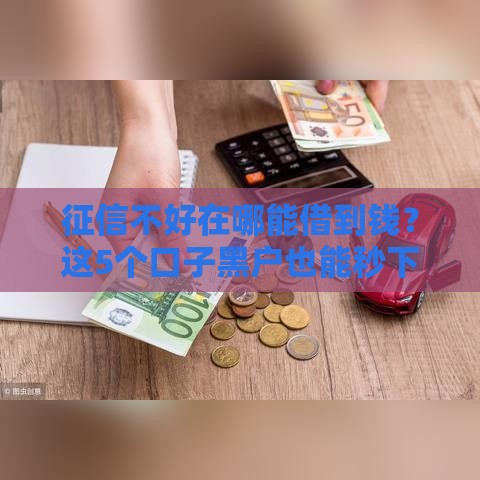 征信不好在哪能借到钱？这5个口子黑户也能秒下款
