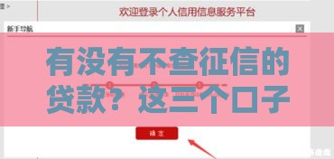 有没有不查征信的贷款？这三个口子亲测秒到账！