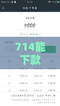 714能下款的口子：整合5个2025热门不看征信大数据的贷款平台一定能下款