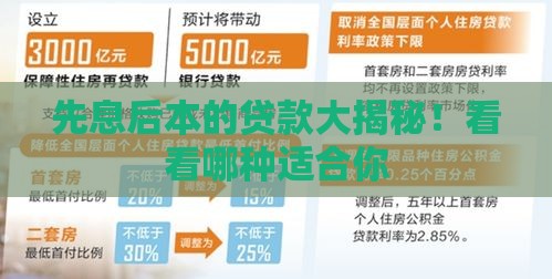 先息后本的贷款大揭秘！看看哪种适合你
