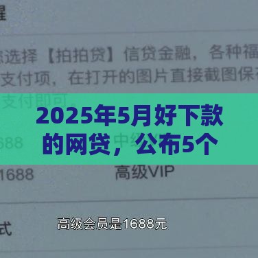 2025年5月好下款的网贷，公布5个最新厦门贷款平台