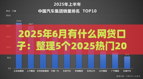 2025年6月有什么网贷口子：整理5个2025热门2025买会员有额度的口子
