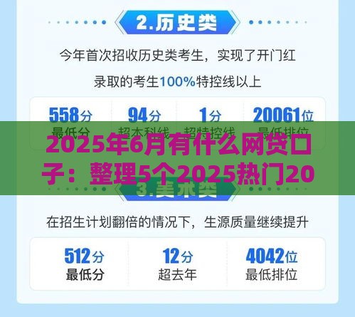 2025年6月有什么网贷口子：整理5个2025热门2025买会员有额度的口子