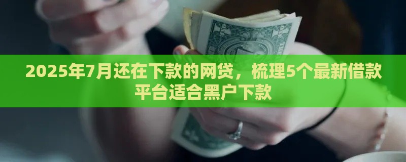 2025年7月还在下款的网贷，梳理5个最新借款平台适合黑户下款