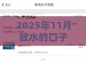 2025年11月放水的口子，分享五个最新黑户百分百下款的平台