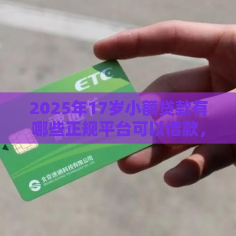 2025年17岁小额贷款有哪些正规平台可以借款，推荐5个最新黑名单能借钱的平台