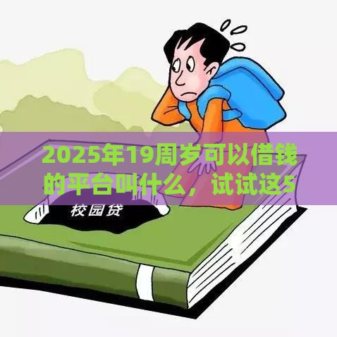 2025年19周岁可以借钱的平台叫什么，试试这5个最新16周岁贷款平台