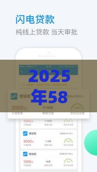 2025年58好借多少下款，公布五个最新还有借款平台可以借钱