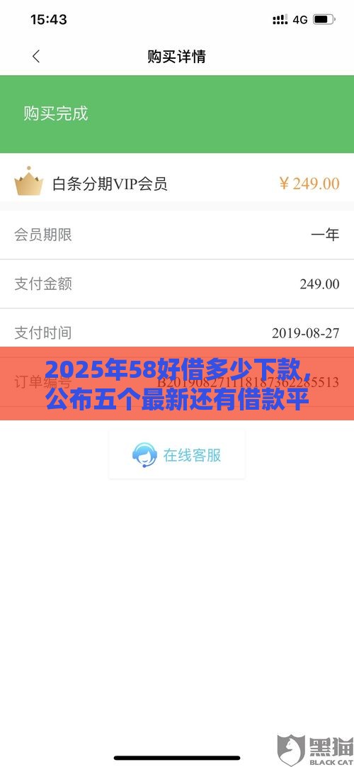 2025年58好借多少下款，公布五个最新还有借款平台可以借钱