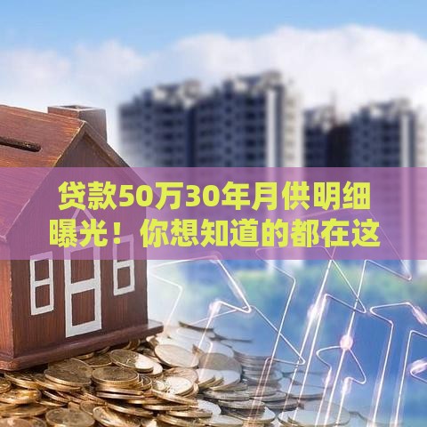 贷款50万30年月供明细曝光！你想知道的都在这