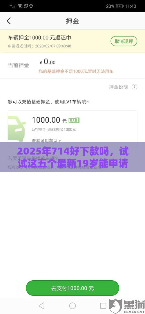 2025年714好下款吗，试试这五个最新19岁能申请的借钱平台