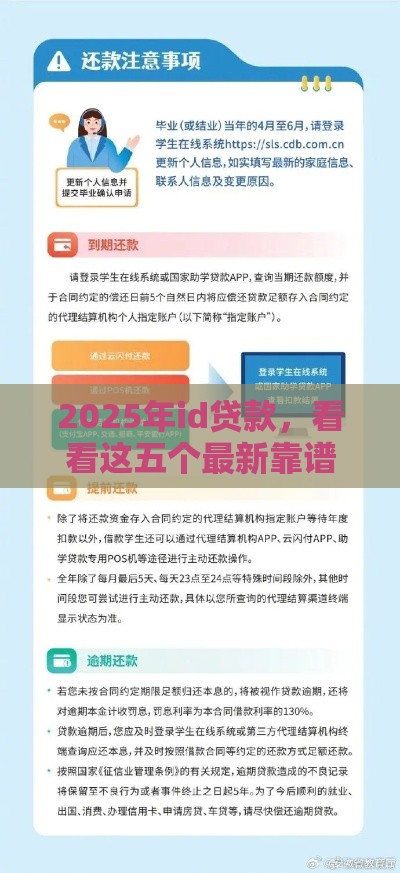 2025年id贷款，看看这五个最新靠谱的小额贷款平台