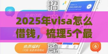 2025年visa怎么借钱，梳理5个最新靠谱的贷款平台