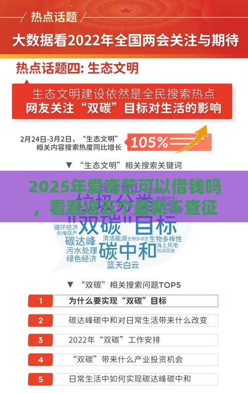 2025年爱奇艺可以借钱吗，看看这五个最新不查征信大数据的秒下款平台