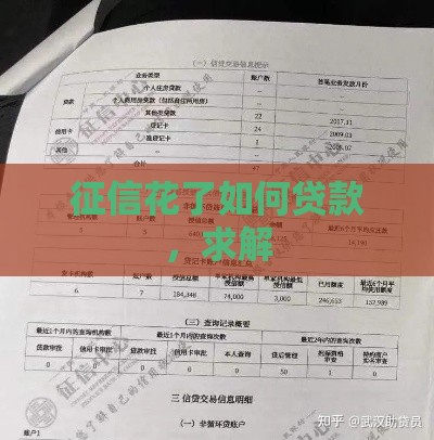 征信花了如何贷款，求解