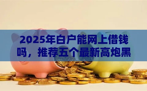 2025年白户能网上借钱吗，推荐五个最新高炮黑户