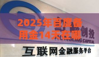 2025年百度备用金14天在哪，推荐5个最新网贷平台排行