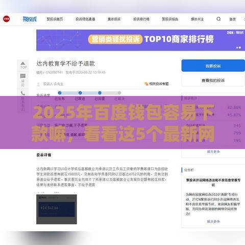 2025年百度钱包容易下款嘛，看看这5个最新网贷平台前十名
