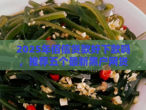 2025年佰信贷款好下款吗，推荐五个最新黑户网贷平台秒下款简单