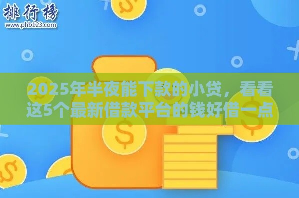 2025年半夜能下款的小贷，看看这5个最新借款平台的钱好借一点