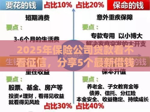2025年保险公司贷款看不看征信，分享5个最新借钱的平台100%能借到