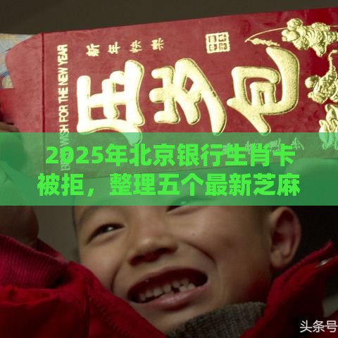 2025年北京银行生肖卡被拒，整理五个最新芝麻信用贷款平台