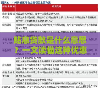 贴息贷款是什么意思？一文读懂这种优惠贷款