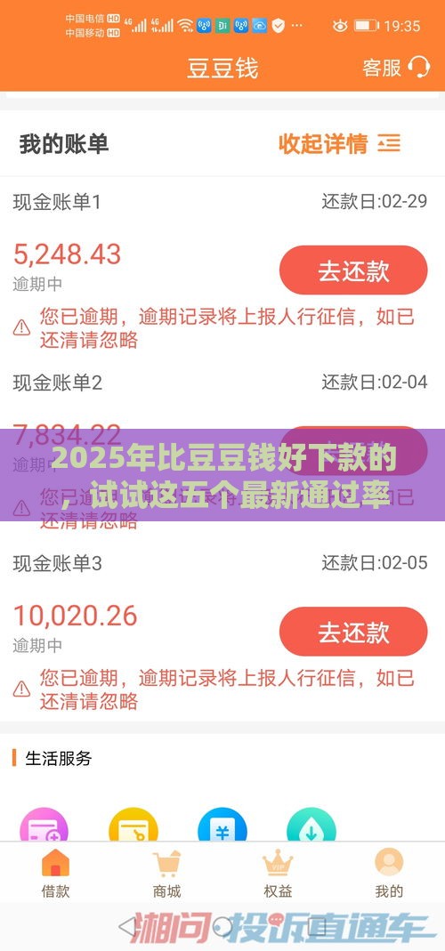 2025年比豆豆钱好下款的，试试这五个最新通过率高的贷款平台