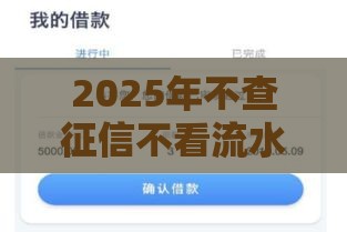 2025年不查征信不看流水，整合五个最新好口子网贷