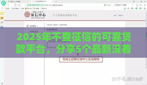 2025年不查征信的可靠贷款平台，分享5个最新没看征信的平台