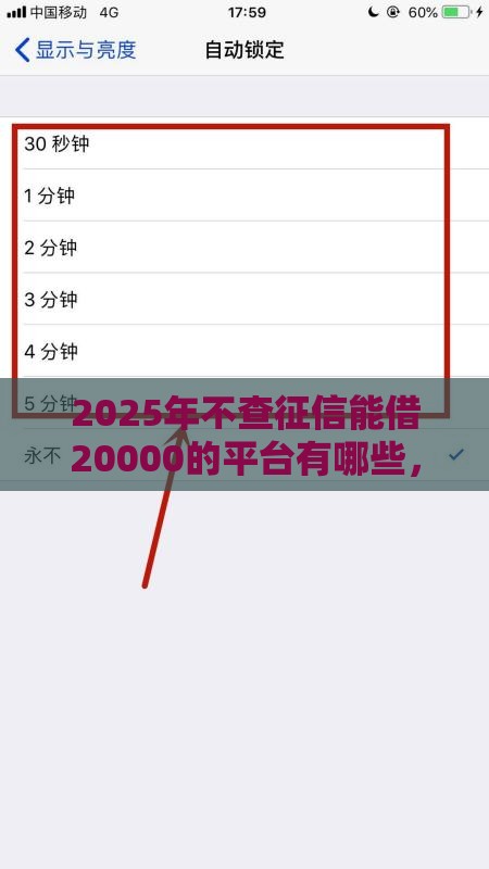 2025年不查征信能借20000的平台有哪些，公布五个最新苹果手机贷款平台