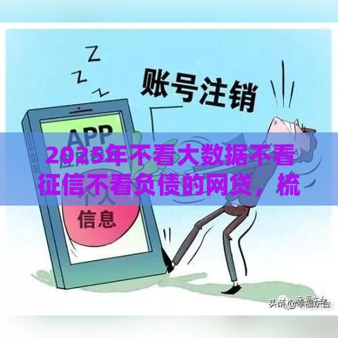 2025年不看大数据不看征信不看负债的网贷，梳理五个最新容易借贷的网贷平台
