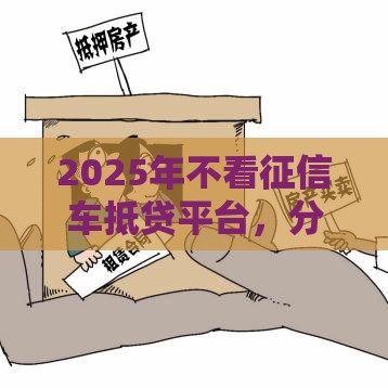 2025年不看征信车抵贷平台，分享五个最新车辆抵押贷款平台
