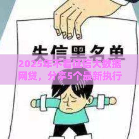 2025年不看征信大数据网贷，分享5个最新执行人贷款稳下的口子