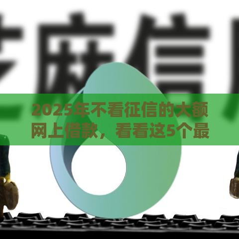 2025年不看征信的大额网上借款，看看这5个最新借款平台不上征信的