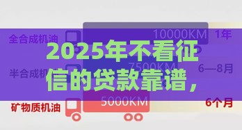 2025年不看征信的贷款靠谱，看看这5个最新和摇钱花一样的平台