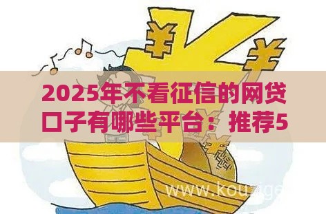 2025年不看征信的网贷口子有哪些平台：推荐5个2025热门大额网贷平台