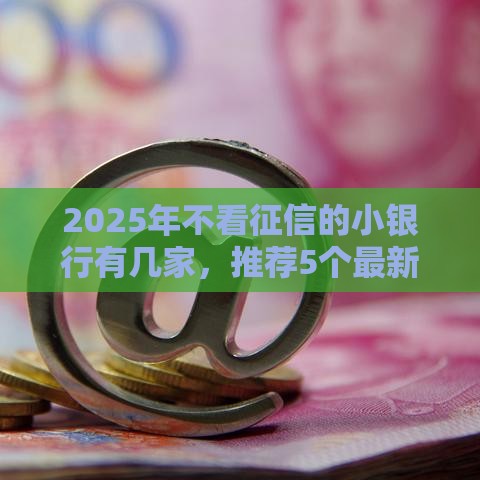 2025年不看征信的小银行有几家，推荐5个最新网络平台借钱比较可靠