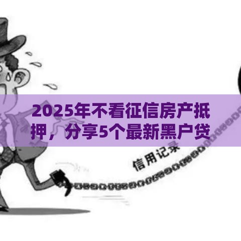 2025年不看征信房产抵押，分享5个最新黑户贷款平台