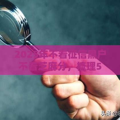 2025年不看征信黑户不看芝麻分，梳理5个最新不查征信的借款平台百分百通过