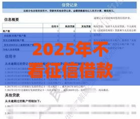 2025年不看征信借款，整理五个最新征信花贷款平台好下款