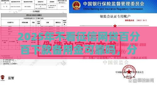 2025年不看征信网贷百分百下款备用金可靠吗，分享5个最新下款快的网贷平台