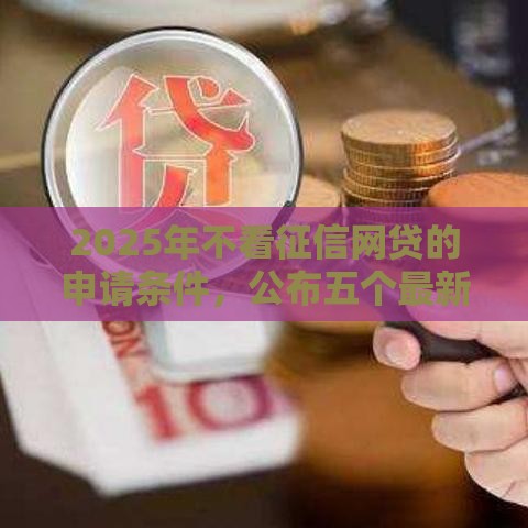 2025年不看征信网贷的申请条件，公布五个最新口子贷款