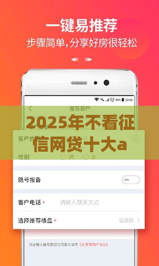 2025年不看征信网贷十大app，分享5个最新网贷平台哪些好下款