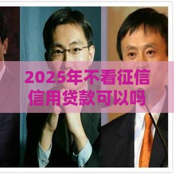2025年不看征信信用贷款可以吗，分享5个最新无条件下款的平台