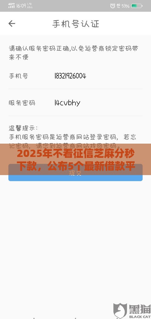 2025年不看征信芝麻分秒下款，公布5个最新借款平台可以给黑户当前有逾期的借款一万