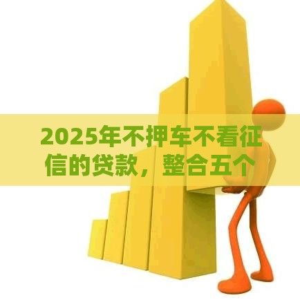 2025年不押车不看征信的贷款，整合五个最新不审核直接放款的软件