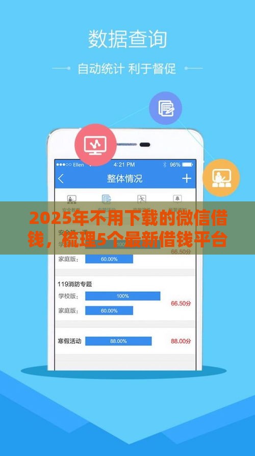 2025年不用下载的微信借钱，梳理5个最新借钱平台利息最低